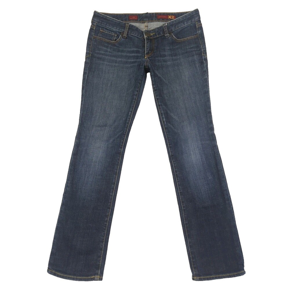 Vintage Express X2 Zelda Skinny Jeans Size 12 Low Rise Dark Wash Stretch Y2K